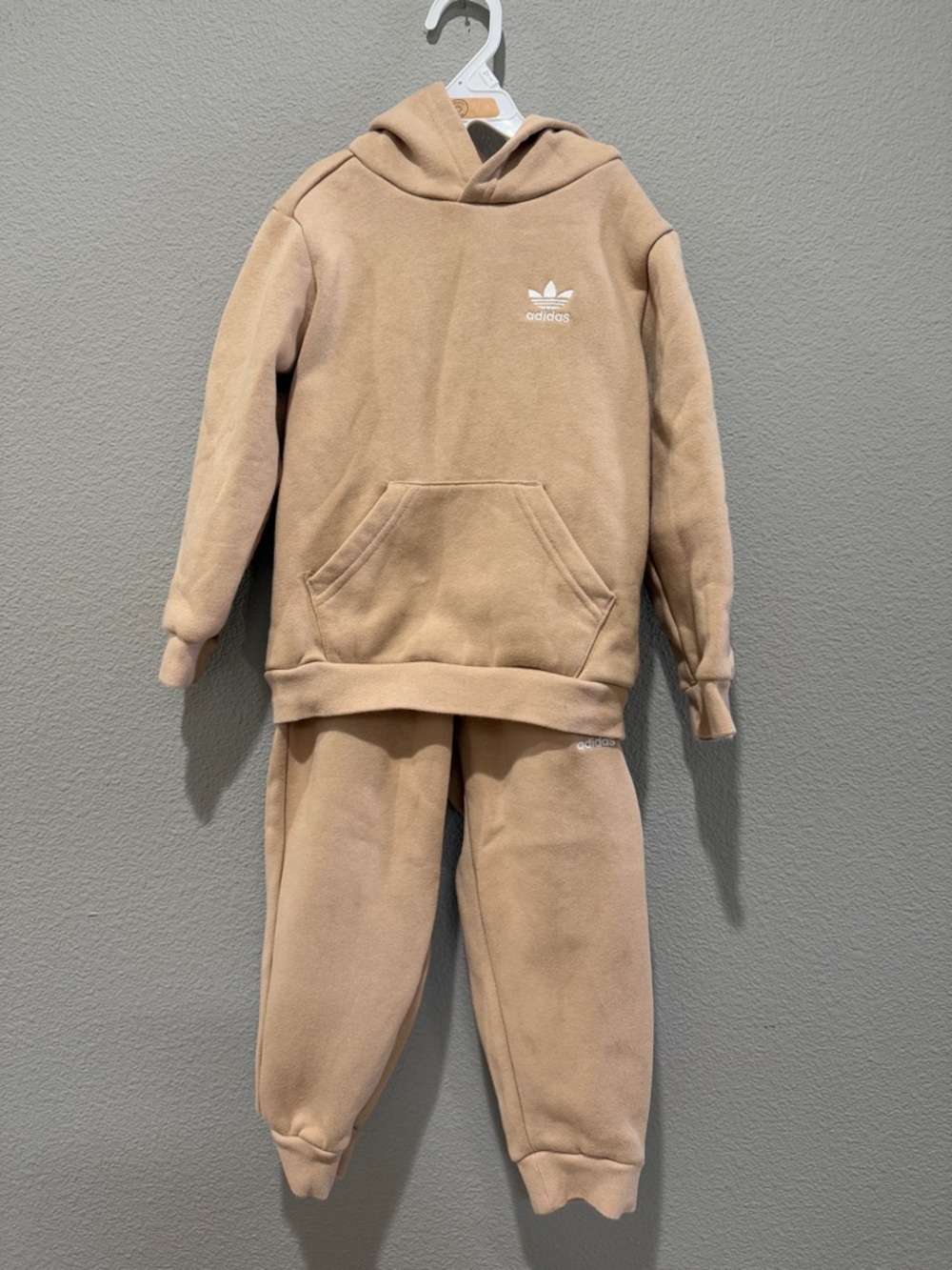 Adidas Nude Track Hoodie Sweatpant Set Size 4T